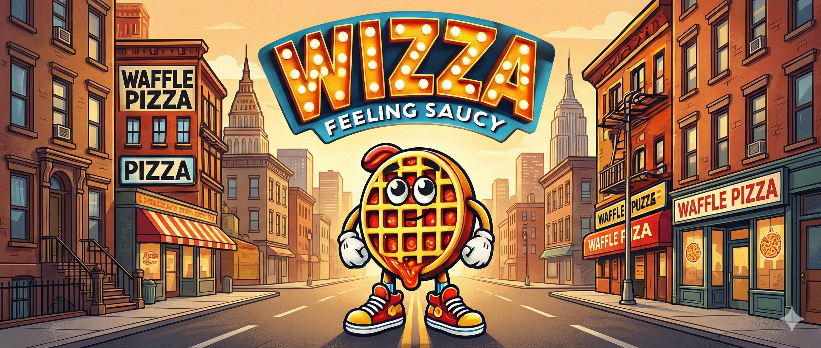 WIZZA - Feeling Saucy - Original New York Waffle Pizza